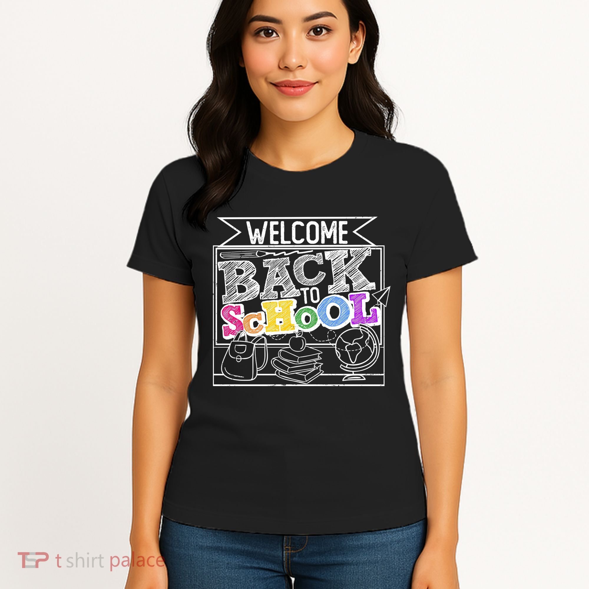 Sketchy Doodle Welcome Back To School Women's T-Shirt