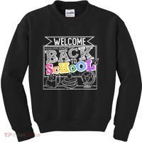 Sketchy Doodle Welcome Back To School Kids Sweatshirt thumb 0