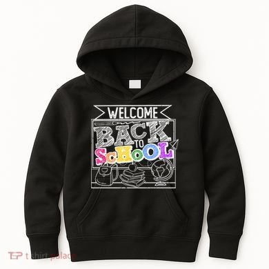 Sketchy Doodle Welcome Back To School Kids Hoodie