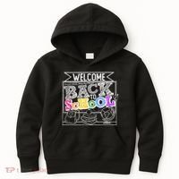 Sketchy Doodle Welcome Back To School Kids Hoodie thumb 0