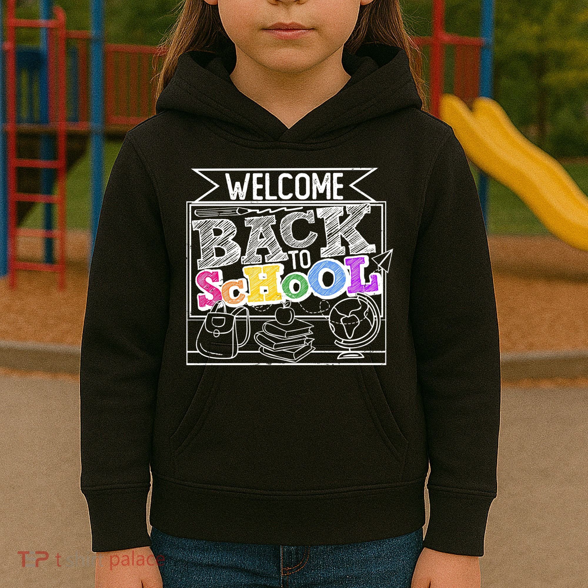 Sketchy Doodle Welcome Back To School Kids Hoodie