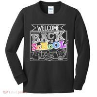 Sketchy Doodle Welcome Back To School Kids Long Sleeve Shirt thumb 0