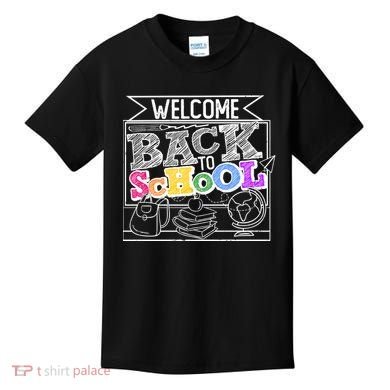 Sketchy Doodle Welcome Back To School Kids T-Shirt