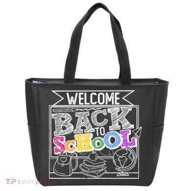 Sketchy Doodle Welcome Back To School Tote Bag