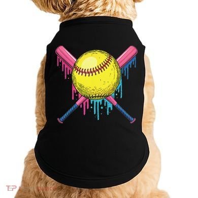 Softball Drip Women Ice Cream Drip Respect The Drip Doggie Tank