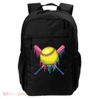 Softball Drip Women Ice Cream Drip Respect The Drip Backpack thumb 0
