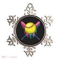 Softball Drip Women Ice Cream Drip Respect The Drip Ornament thumb 0