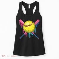 Softball Drip Women Ice Cream Drip Respect The Drip Women's Tank Top thumb 0