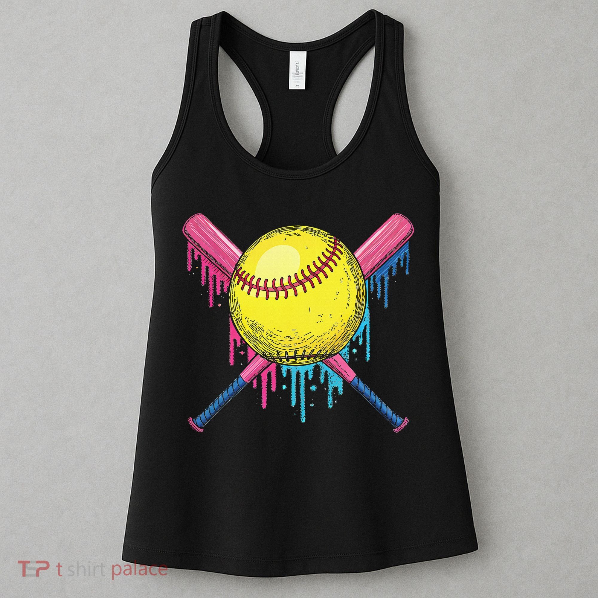 Softball Drip Women Ice Cream Drip Respect The Drip Women's Tank Top