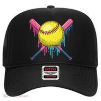 Softball Drip Women Ice Cream Drip Respect The Drip Hat thumb 0