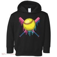 Softball Drip Women Ice Cream Drip Respect The Drip Toddler Hoodie thumb 0