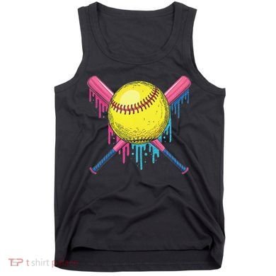 Softball Drip Women Ice Cream Drip Respect The Drip Tank Top