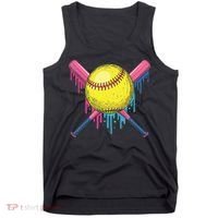 Softball Drip Women Ice Cream Drip Respect The Drip Tank Top thumb 0