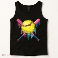 Softball Drip Women Ice Cream Drip Respect The Drip Tank Top thumb 2