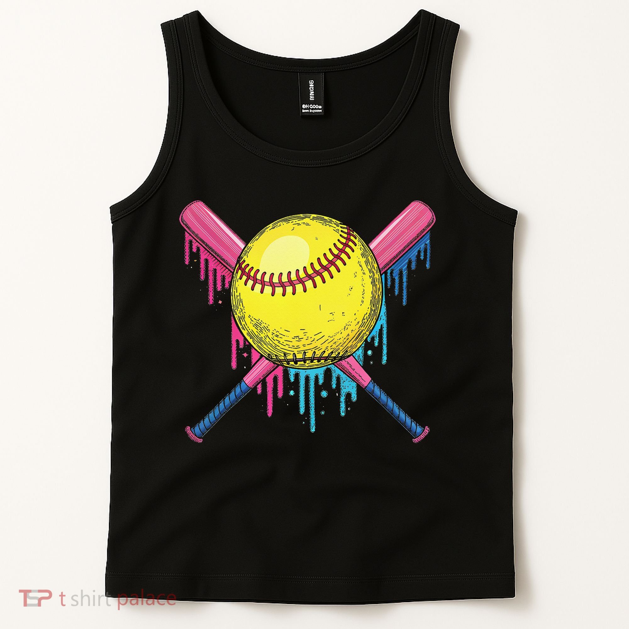 Softball Drip Women Ice Cream Drip Respect The Drip Tank Top