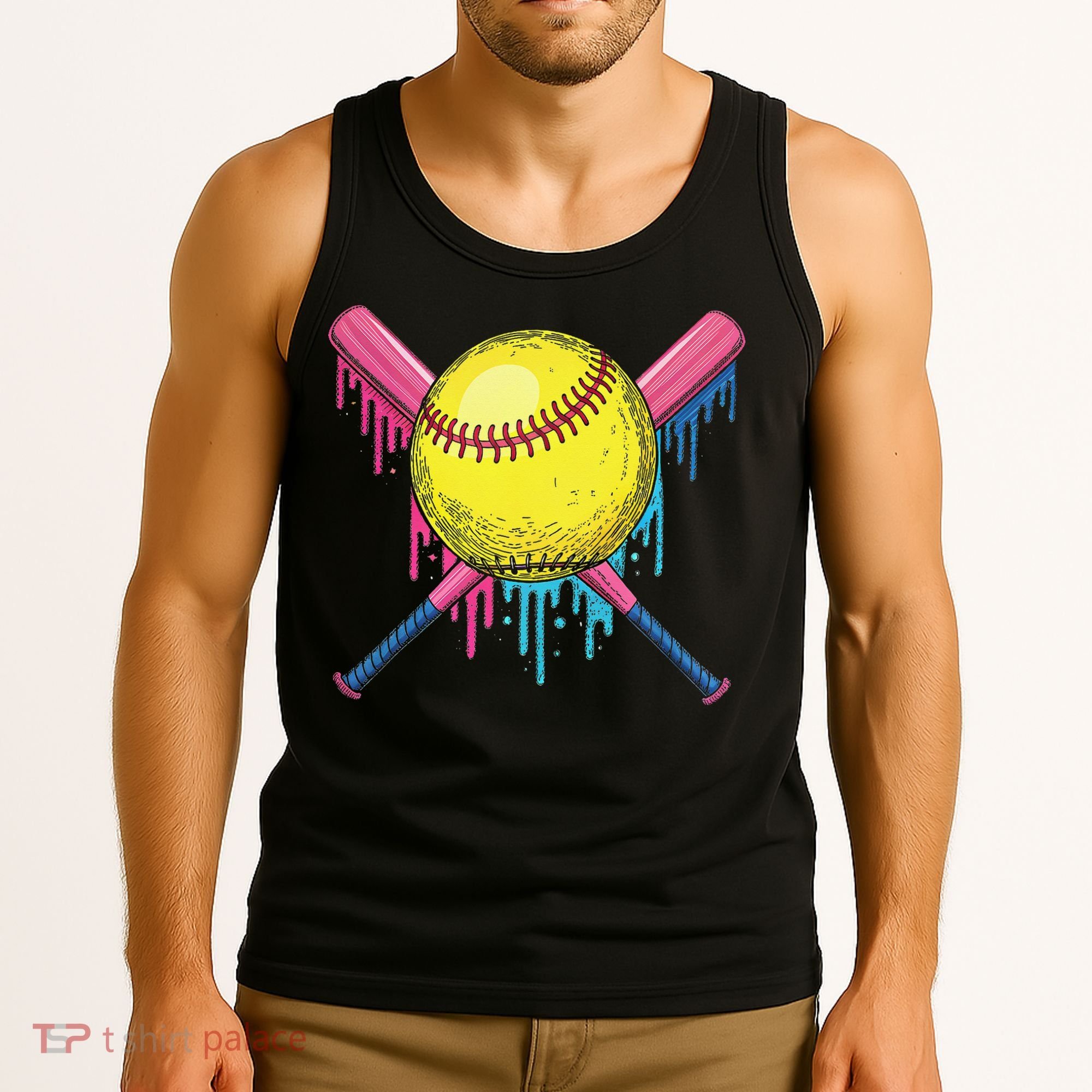 Softball Drip Women Ice Cream Drip Respect The Drip Tank Top