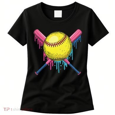Softball Drip Women Ice Cream Drip Respect The Drip Women's T-Shirt