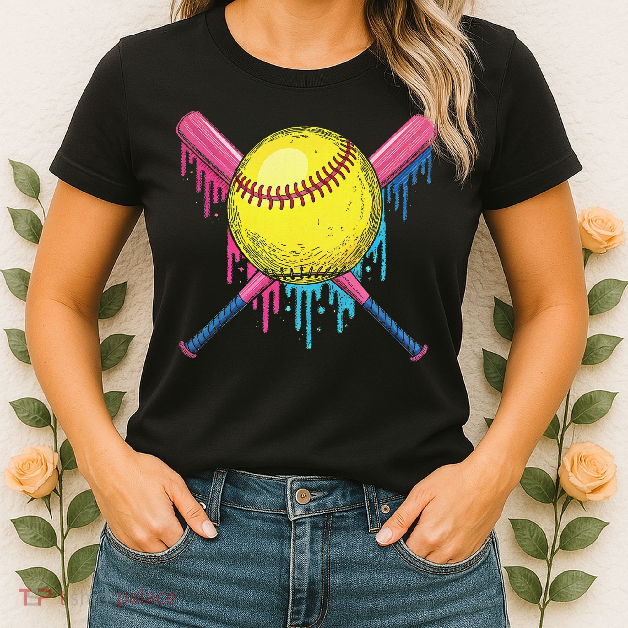 Softball Drip Women Ice Cream Drip Respect The Drip Women's T-Shirt