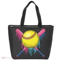 Softball Drip Women Ice Cream Drip Respect The Drip Tote Bag thumb 0