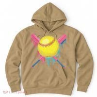 Softball Drip Women Ice Cream Drip Respect The Drip Hoodie thumb 0