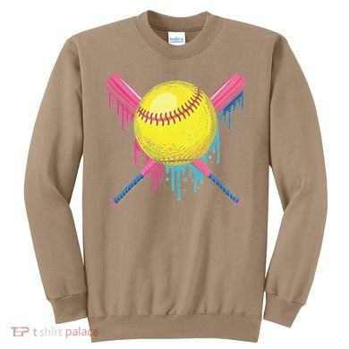 Softball Drip Women Ice Cream Drip Respect The Drip Sweatshirt