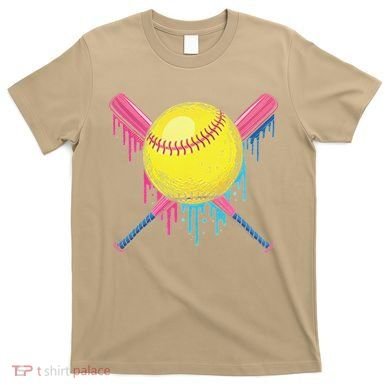 Softball Drip Women Ice Cream Drip Respect The Drip T-Shirt