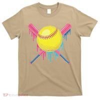 Softball Drip Women Ice Cream Drip Respect The Drip T-Shirt thumb 0