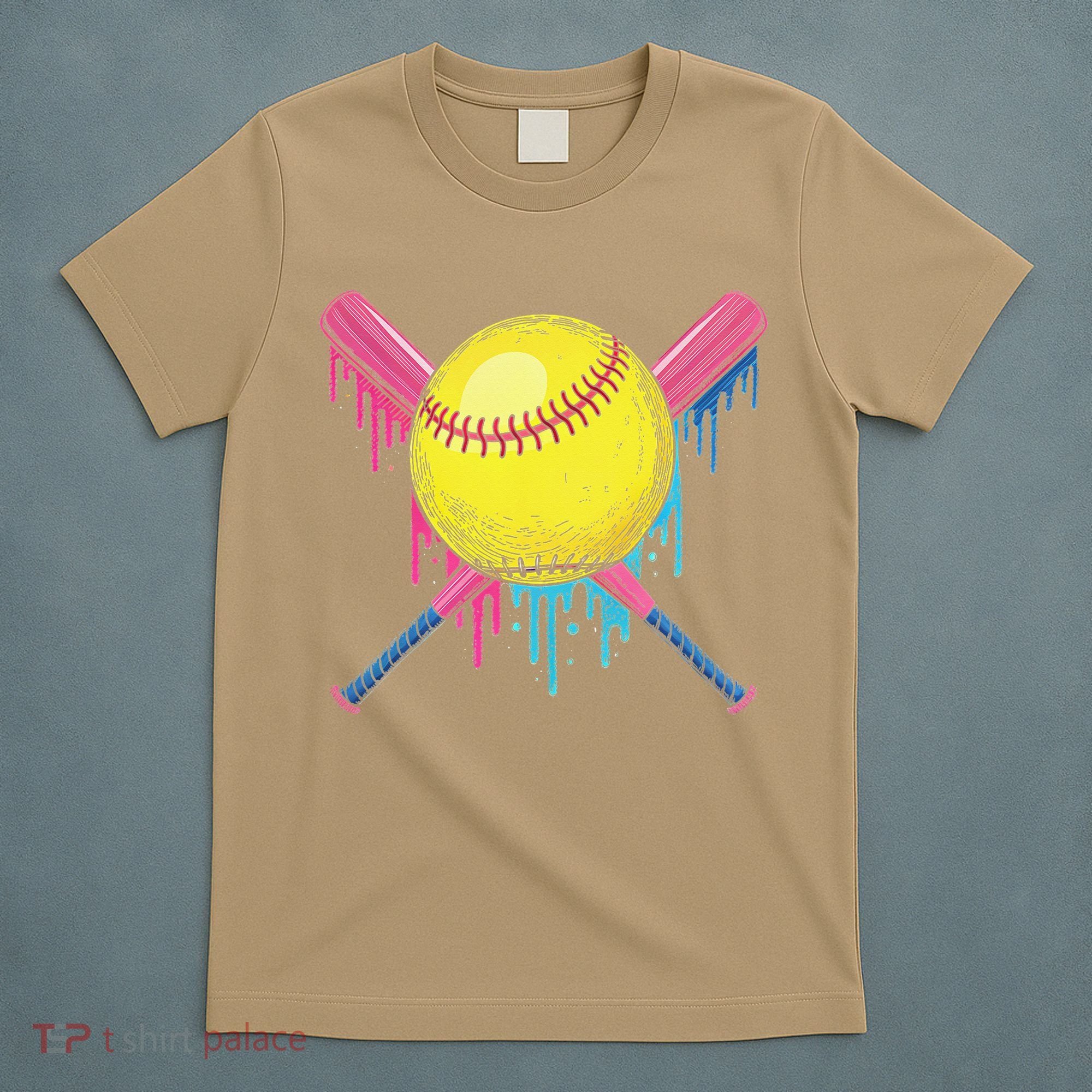 Softball Drip Women Ice Cream Drip Respect The Drip T-Shirt