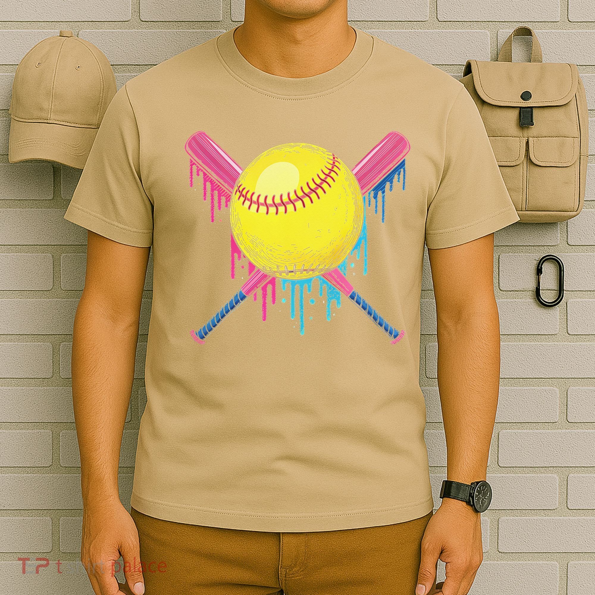 Softball Drip Women Ice Cream Drip Respect The Drip T-Shirt