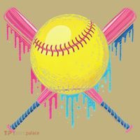 Softball Drip Women Ice Cream Drip Respect The Drip Mousepad thumb 1