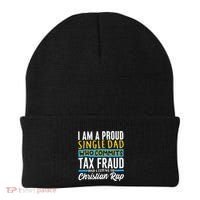 Single Dad Who Commits Tax Fraud Beanie thumb 0