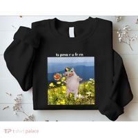 Silly Dog With Lollipop Meme Gen Z Brainrot Slang Meme Sweatshirt thumb 2