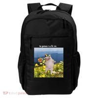 Silly Dog With Lollipop Meme Gen Z Brainrot Slang Meme Backpack thumb 0