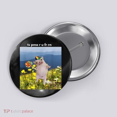 Silly Dog With Lollipop Meme Gen Z Brainrot Slang Meme Button
