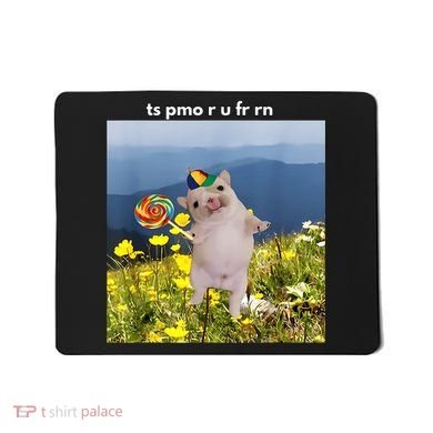 Silly Dog With Lollipop Meme Gen Z Brainrot Slang Meme Mousepad