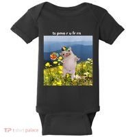 Silly Dog With Lollipop Meme Gen Z Brainrot Slang Meme Baby Bodysuit thumb 0