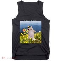 Silly Dog With Lollipop Meme Gen Z Brainrot Slang Meme Tank Top thumb 0