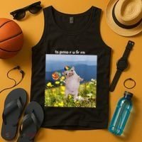 Silly Dog With Lollipop Meme Gen Z Brainrot Slang Meme Tank Top thumb 4