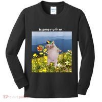 Silly Dog With Lollipop Meme Gen Z Brainrot Slang Meme Kids Long Sleeve Shirt thumb 0
