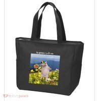Silly Dog With Lollipop Meme Gen Z Brainrot Slang Meme Tote Bag thumb 3