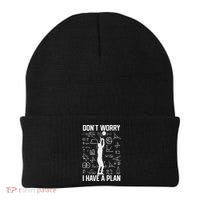 Setter Don't Worry I Have A Plan Volleyball School Beanie thumb 0