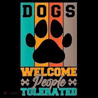 S Dogs Welcome People Tolerated V Neck Coffee Mug thumb 5