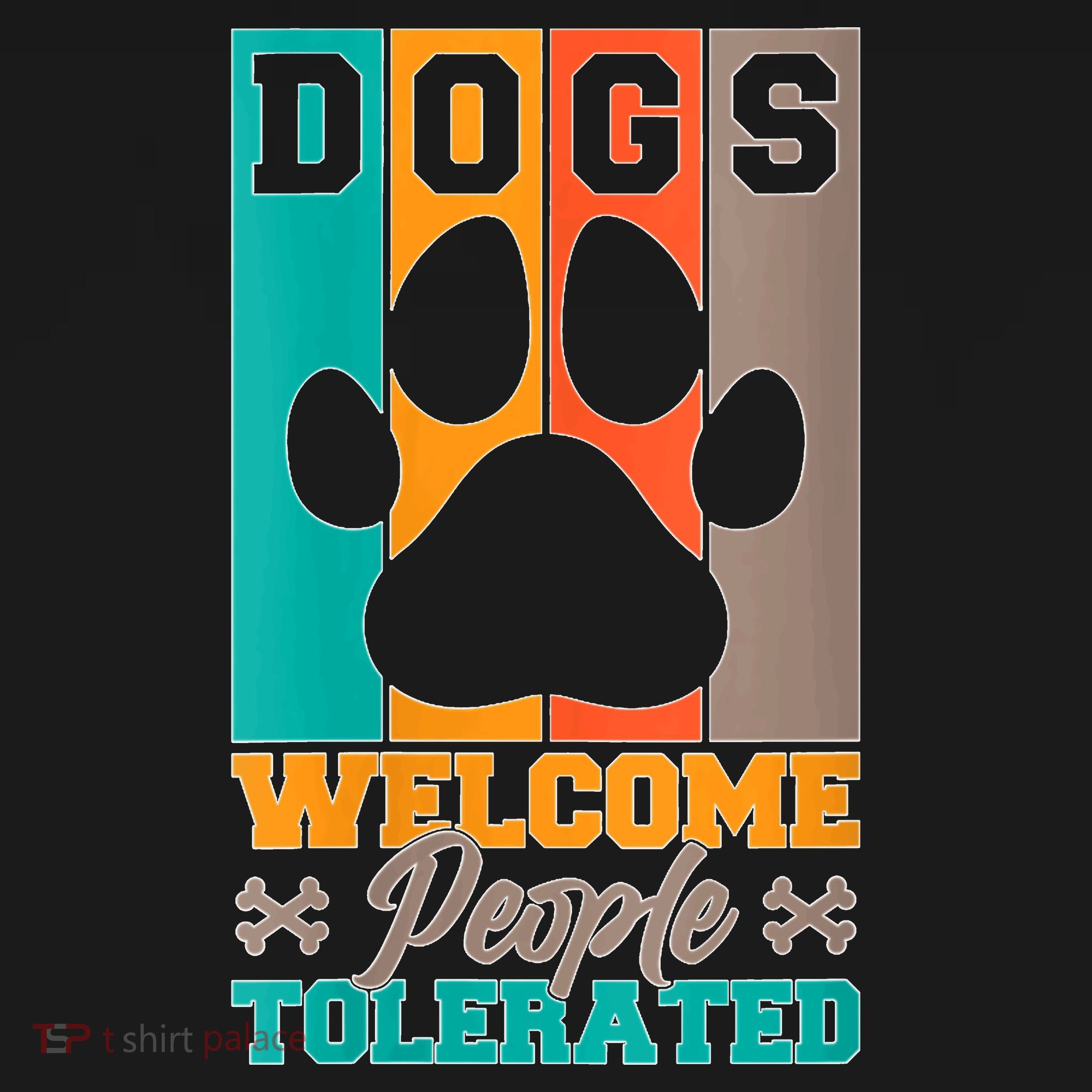 S Dogs Welcome People Tolerated V Neck Women's Hoodie