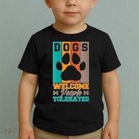 S Dogs Welcome People Tolerated V Neck Toddler T-Shirt thumb 2