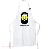Softball Dad With Beard And Cool Sunglasses Cute Gift Apron thumb 0