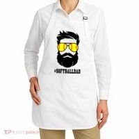 Softball Dad With Beard And Cool Sunglasses Cute Gift Apron thumb 2