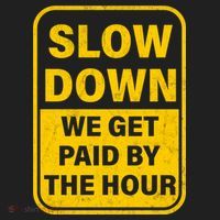 Slow Down We Get Paid By The Hour Funny Laborers Labor Day Beanie thumb 2
