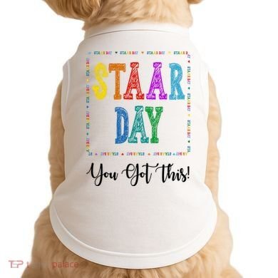 Staar Day You Got This Testing Teacher Motivational Doggie Tank