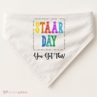 Staar Day You Got This Testing Teacher Motivational USA-Made Doggie Bandana thumb 0
