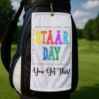 Staar Day You Got This Testing Teacher Motivational Golf Towel thumb 2